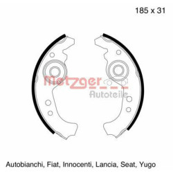 Stabdžių trinkelių komplektas METZGER MG 103