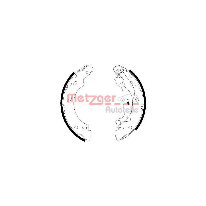 Stabdžių trinkelių komplektas METZGER MG 112