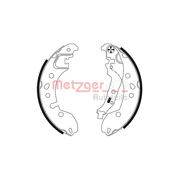 Stabdžių trinkelių komplektas METZGER MG 130