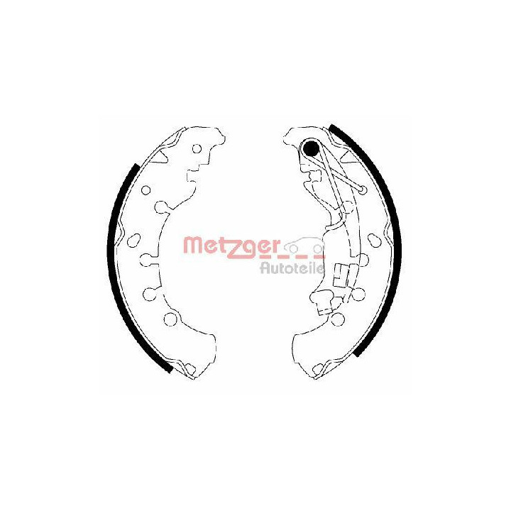 Stabdžių trinkelių komplektas METZGER MG 200