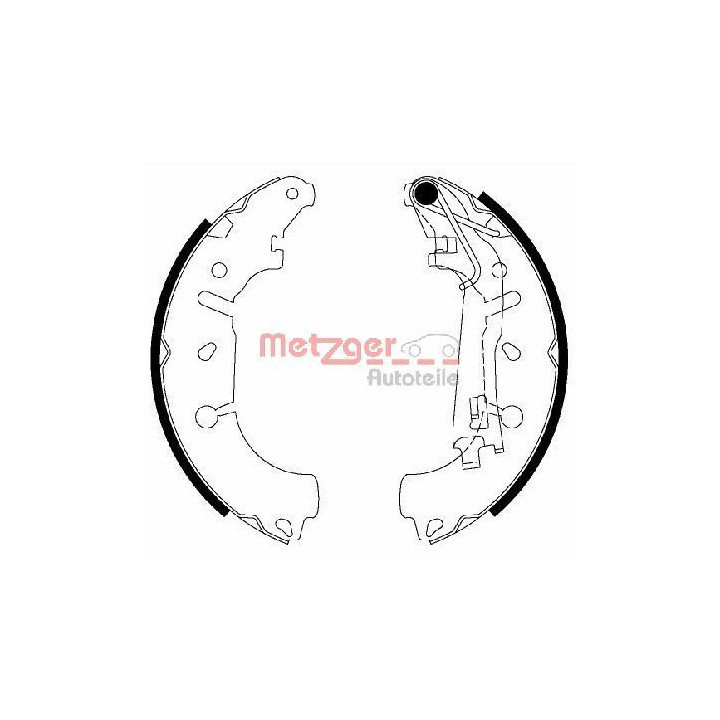 Stabdžių trinkelių komplektas METZGER MG 201