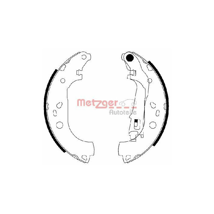 Stabdžių trinkelių komplektas METZGER MG 210