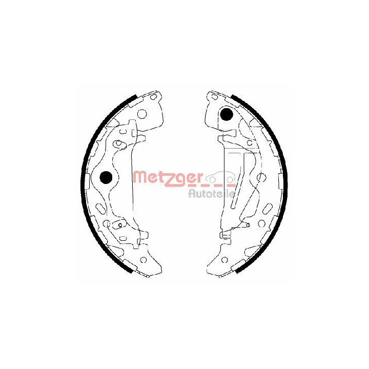 Stabdžių trinkelių komplektas METZGER MG 217