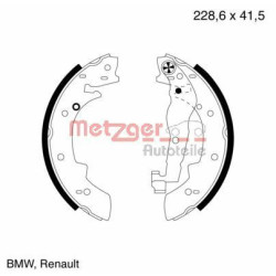 Stabdžių trinkelių komplektas METZGER MG 400