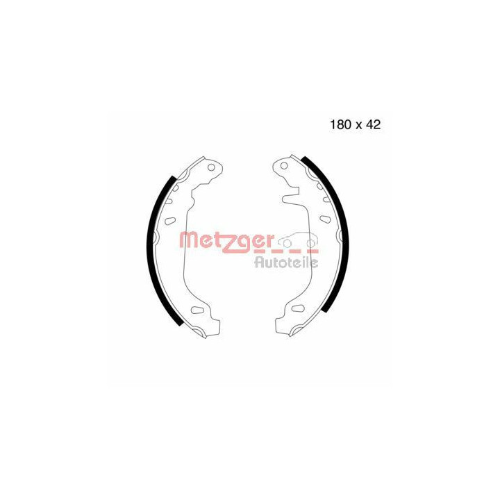 Stabdžių trinkelių komplektas METZGER MG 424