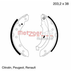 Stabdžių trinkelių komplektas METZGER MG 584