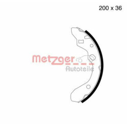 Stabdžių trinkelių komplektas METZGER MG 603