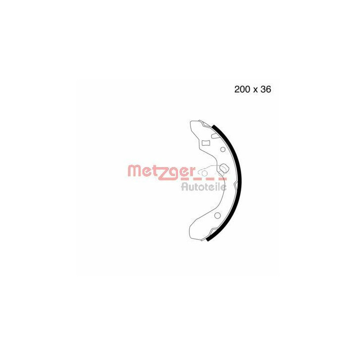 Stabdžių trinkelių komplektas METZGER MG 603