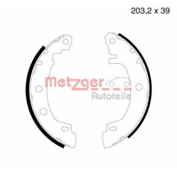 Stabdžių trinkelių komplektas METZGER MG 632