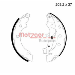 Stabdžių trinkelių komplektas METZGER MG 706