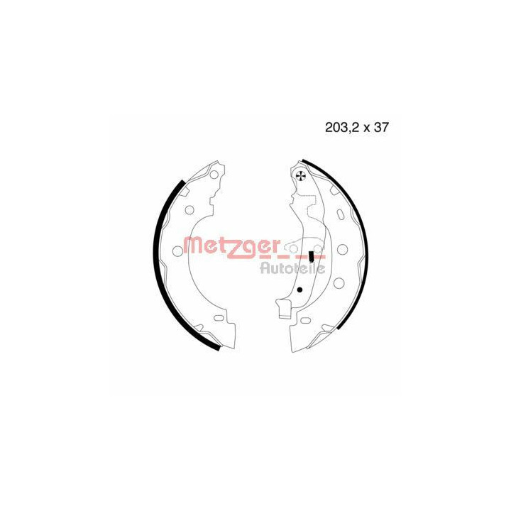 Stabdžių trinkelių komplektas METZGER MG 706