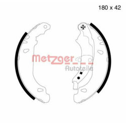Stabdžių trinkelių komplektas METZGER MG 715