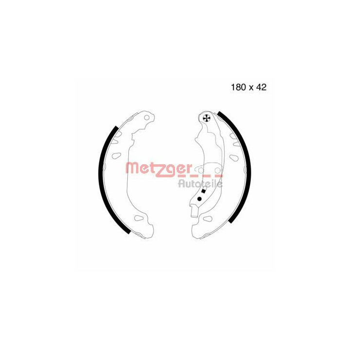 Stabdžių trinkelių komplektas METZGER MG 715