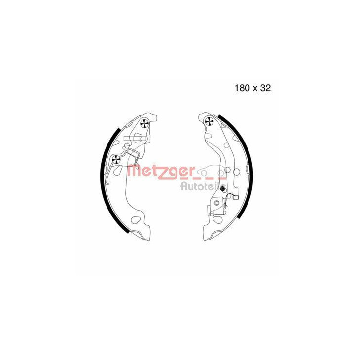 Stabdžių trinkelių komplektas METZGER MG 737