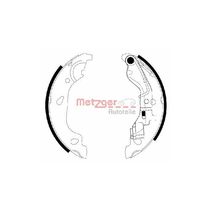 Stabdžių trinkelių komplektas METZGER MG 738