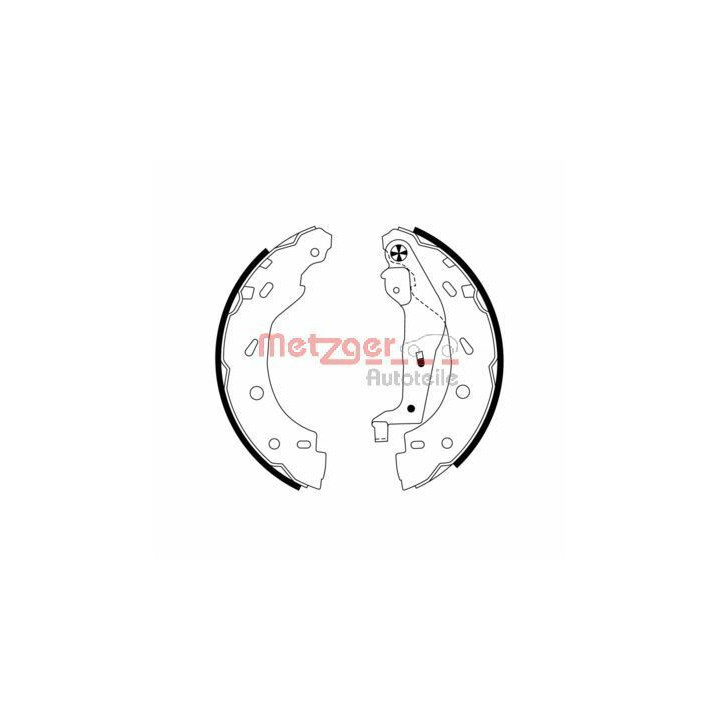 Stabdžių trinkelių komplektas METZGER MG 785