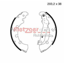 Stabdžių trinkelių komplektas METZGER MG 814