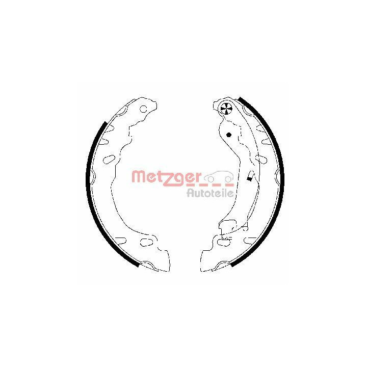 Stabdžių trinkelių komplektas METZGER MG 828