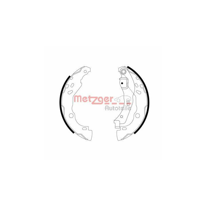 Stabdžių trinkelių komplektas METZGER MG 968