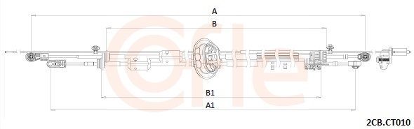 Trosas, neautomatinė transmisija COFLE 92.2CB.CT010