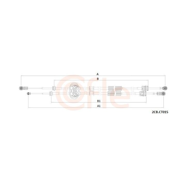 Trosas, neautomatinė transmisija COFLE 92.2CB.CT015