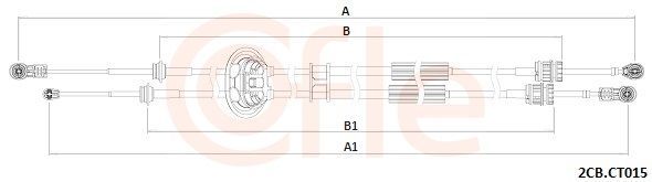Trosas, neautomatinė transmisija COFLE 92.2CB.CT015