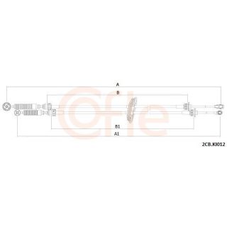 Trosas, neautomatinė transmisija COFLE 92.2CB.KI012