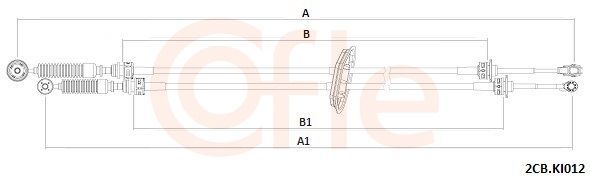 Trosas, neautomatinė transmisija COFLE 92.2CB.KI012