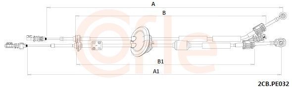Trosas, neautomatinė transmisija COFLE 92.2CB.PE032