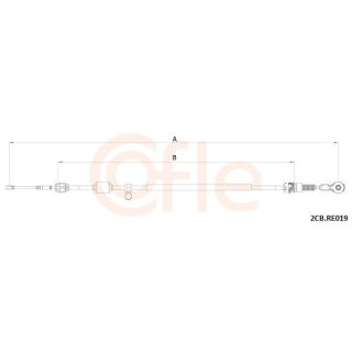 Trosas, neautomatinė transmisija COFLE 92.2CB.RE019