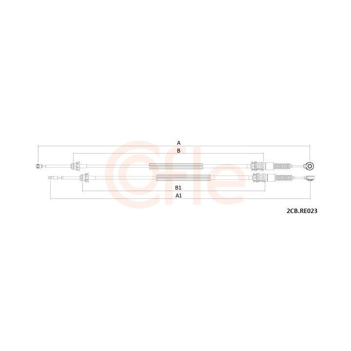 Trosas, neautomatinė transmisija COFLE 92.2CB.RE023