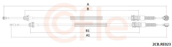 Trosas, neautomatinė transmisija COFLE 92.2CB.RE023