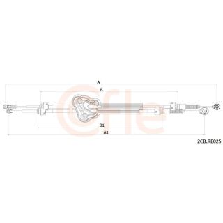 Trosas, neautomatinė transmisija COFLE 92.2CB.RE025