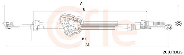 Trosas, neautomatinė transmisija COFLE 92.2CB.RE025