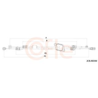 Trosas, neautomatinė transmisija COFLE 92.2CB.RE030