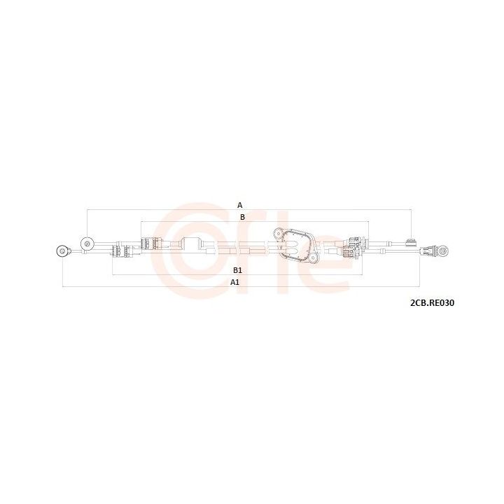 Trosas, neautomatinė transmisija COFLE 92.2CB.RE030
