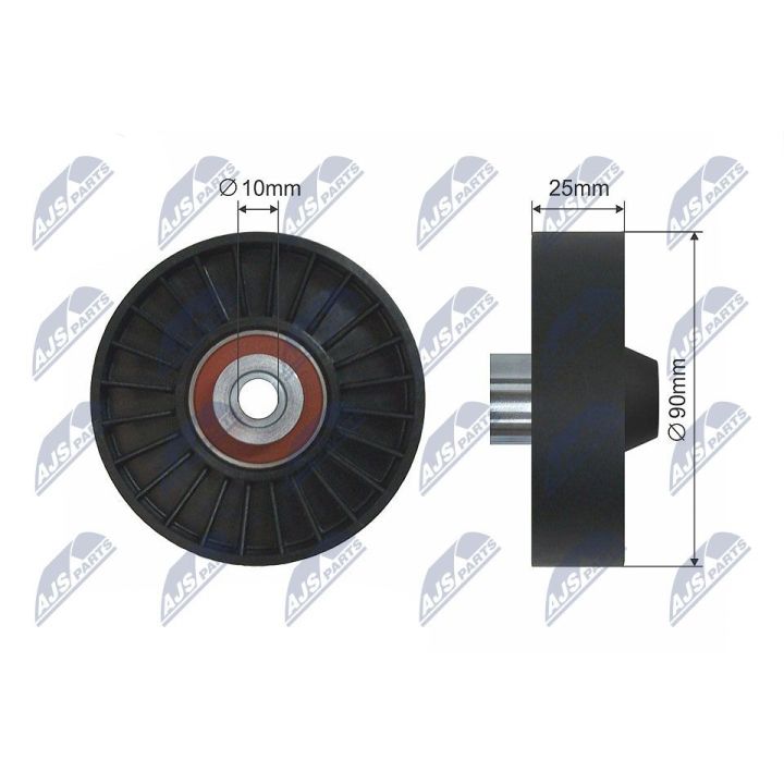 Kreipiantysis skriemulys, V formos rumbuotas diržas NTY RNK-AR-006