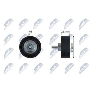 Kreipiantysis skriemulys, V formos rumbuotas diržas NTY RNK-BM-067