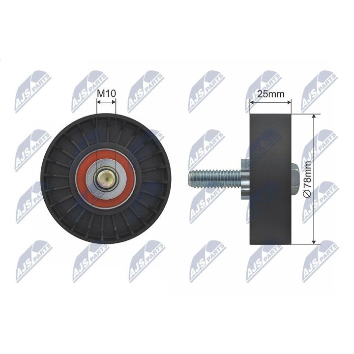Kreipiantysis skriemulys, V formos rumbuotas diržas NTY RNK-CT-025
