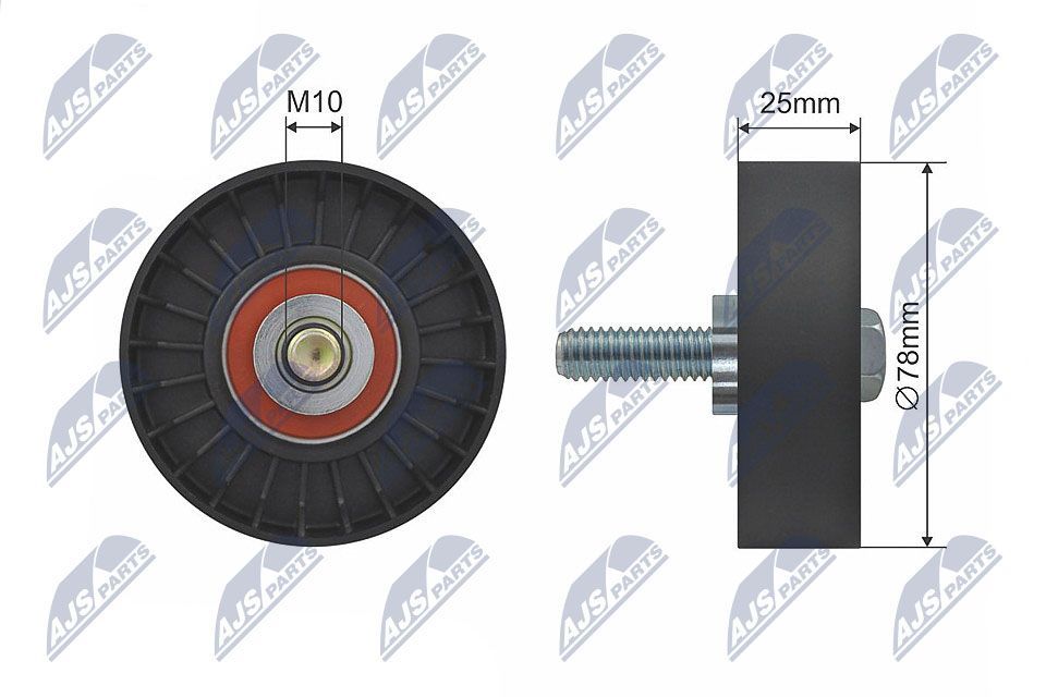 Kreipiantysis skriemulys, V formos rumbuotas diržas NTY RNK-CT-025