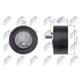 Kreipiantysis skriemulys, V formos rumbuotas diržas NTY RNK-FT-024