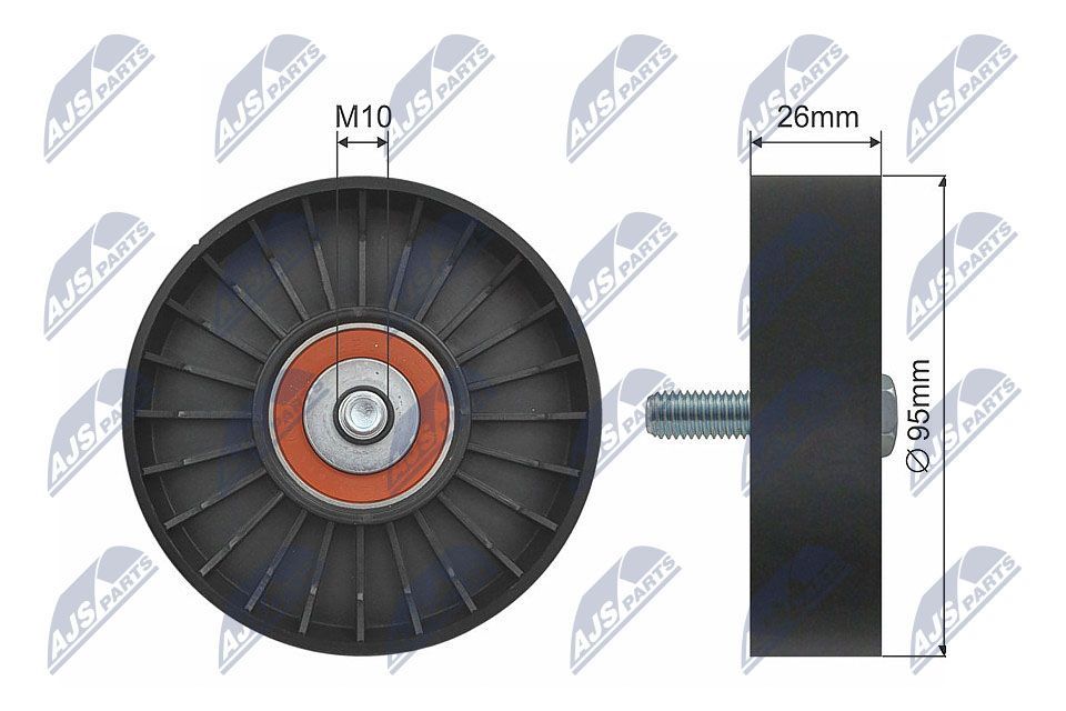 Kreipiantysis skriemulys, V formos rumbuotas diržas NTY RNK-LR-008