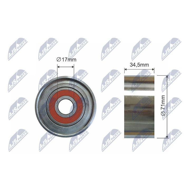 Kreipiantysis skriemulys, V formos rumbuotas diržas NTY RNK-MZ-012