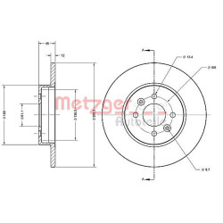 Stabdžių diskas METZGER 6110321