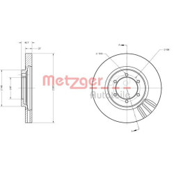 Stabdžių diskas METZGER 6110508