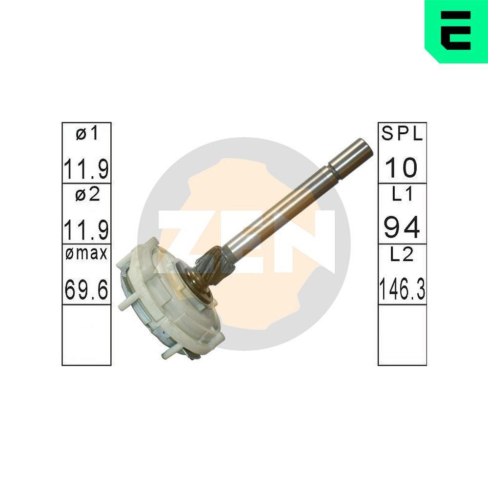 Rem. komplektas, planetinė pavarų dėžė (starteris) ERA ZN12685