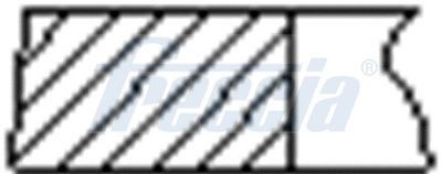 Stūmoklio žiedų komplektas FRECCIA FR10-109800