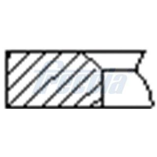 Stūmoklio žiedų komplektas FRECCIA FR10-381300