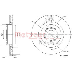 Stabdžių diskas METZGER 6110985