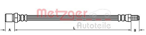 Stabdžių žarnelė METZGER 4110105